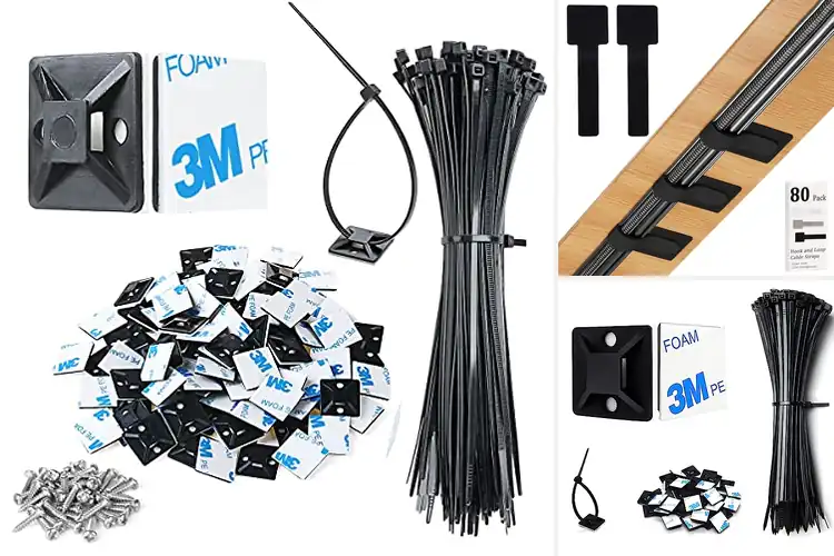 Detailed view of Best Adhesive Cable Ties to Conquer Cable Chaos Now
