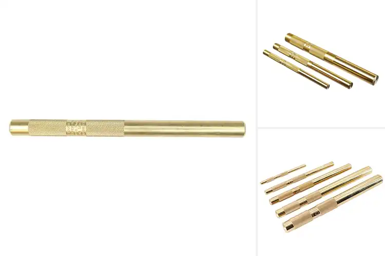 Detailed view of Best Brass Drift Punch Knurl Grip