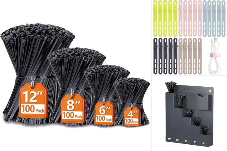 Detailed view of Best Cable Tie Organization Tools