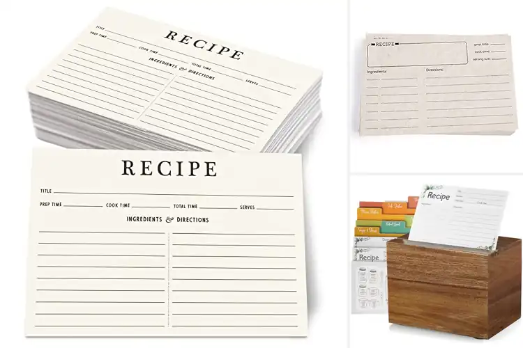 Detailed view of Best Classic Recipe Card Index