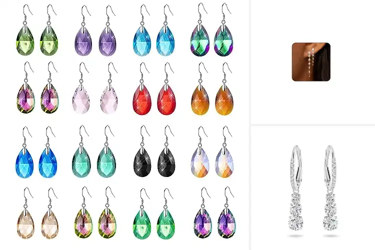 Detailed view of Best Crystal Earrings