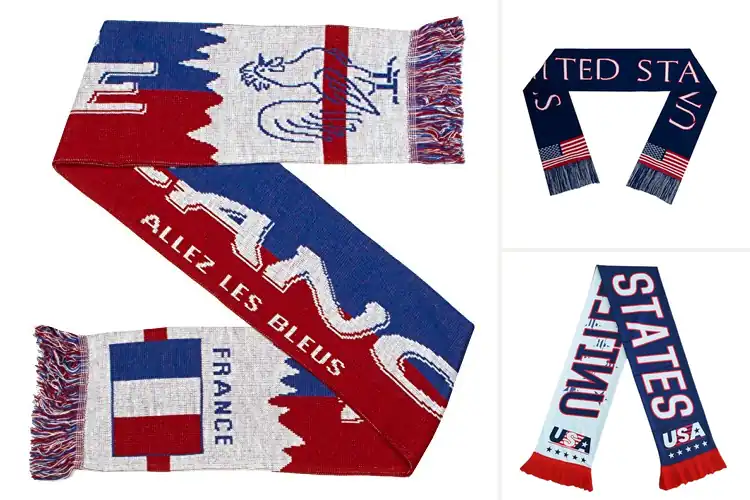 Detailed view of Best Double-Sided Knit Scarves for Bold Fan Style