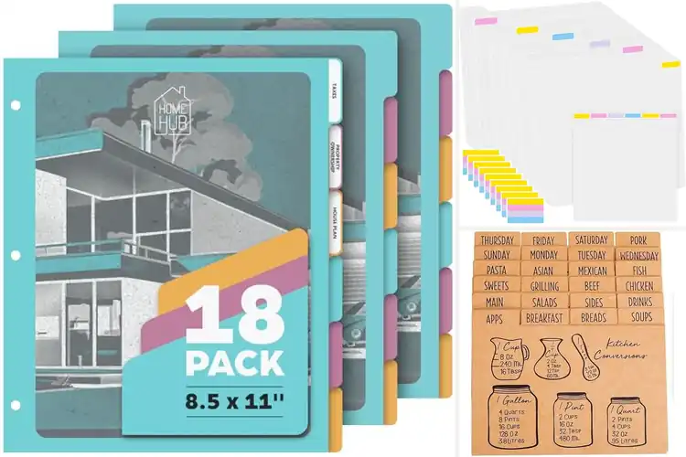Detailed view of Best Durable Cardstock Dividers
