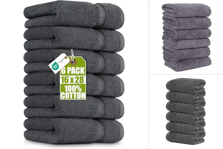 Detailed view of Best Gray Hand Towels
