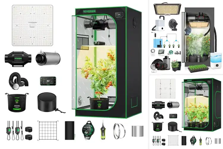 Detailed view of Best Grow Tent With Integrated Grow Light