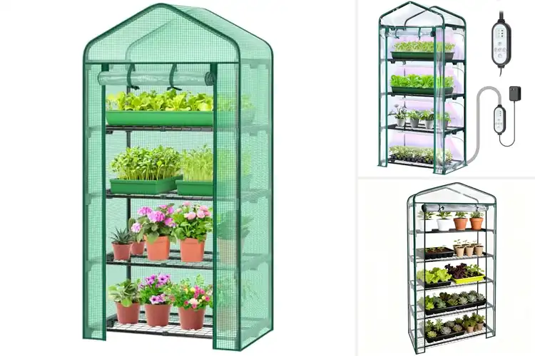 Detailed view of Best Indoor Greenhouse Shelves