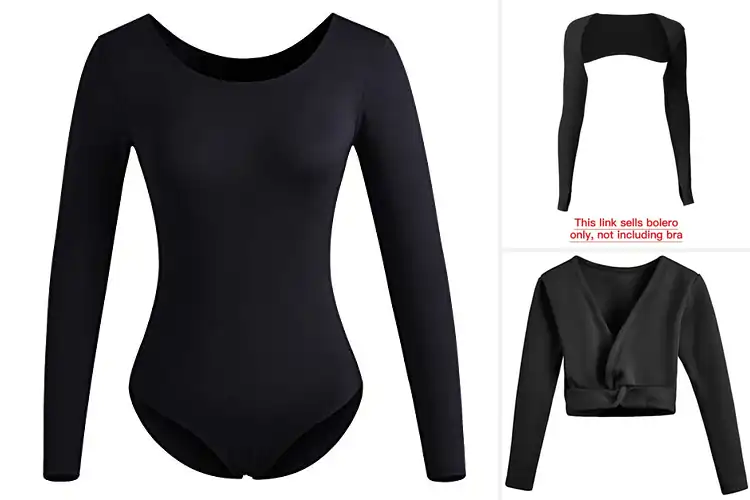 Detailed view of Best Long Sleeve Dance Tops