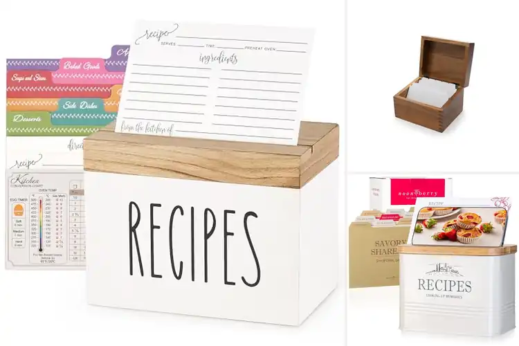 Detailed view of Best Recipe Box With Tabs