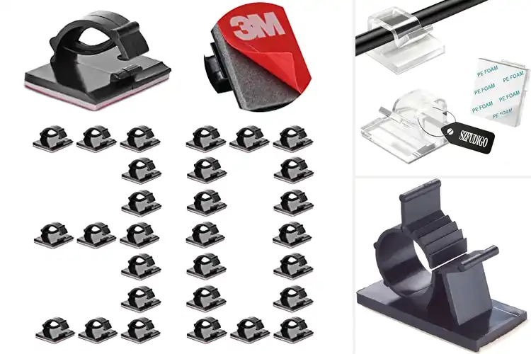 Detailed view of Best Self Adhering Cable Clips For Surfaces