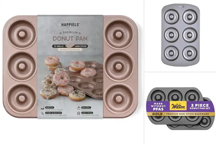 Detailed view of Best Steel Donut Pan With Reinforced Coating