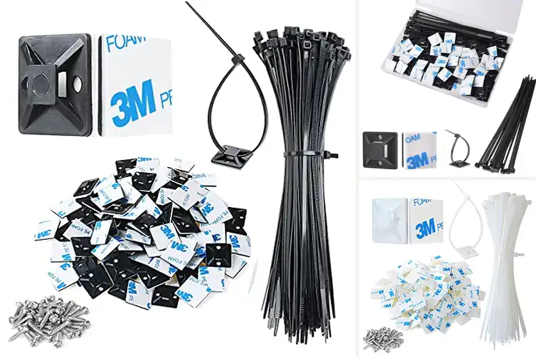 Detailed view of Best Strong Back Glue Cable Clips