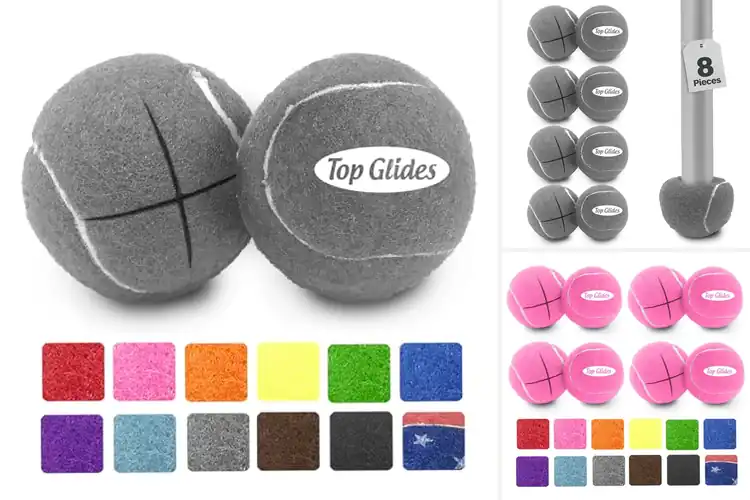 Detailed view of Best Top Glides Precut Walker Tennis Ball Glides