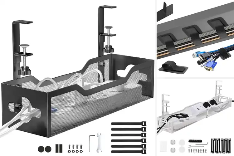 Detailed view of Best Under Desk Cable Organizers