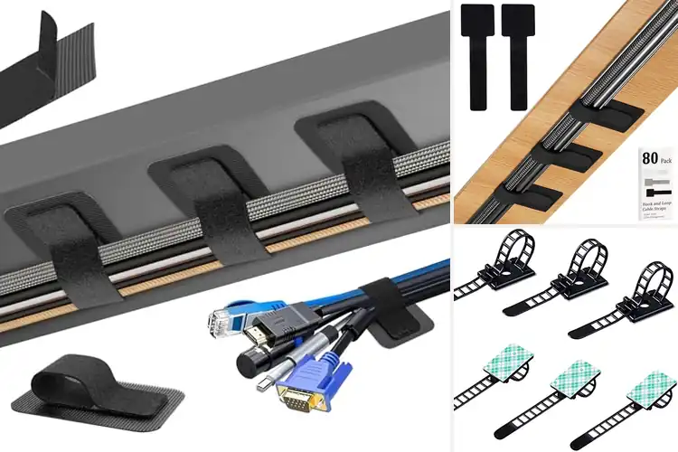 Detailed view of Best Under Desk Cable Ties
