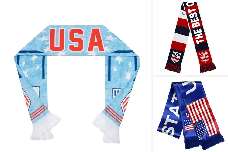 Detailed view of Best US Soccer Fan Scarves: Stay Stylish & Spirited