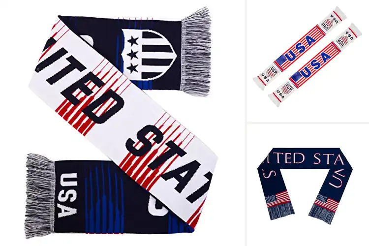 Detailed view of Best USA Fan Scarves to Boost Your Game-Day Energy