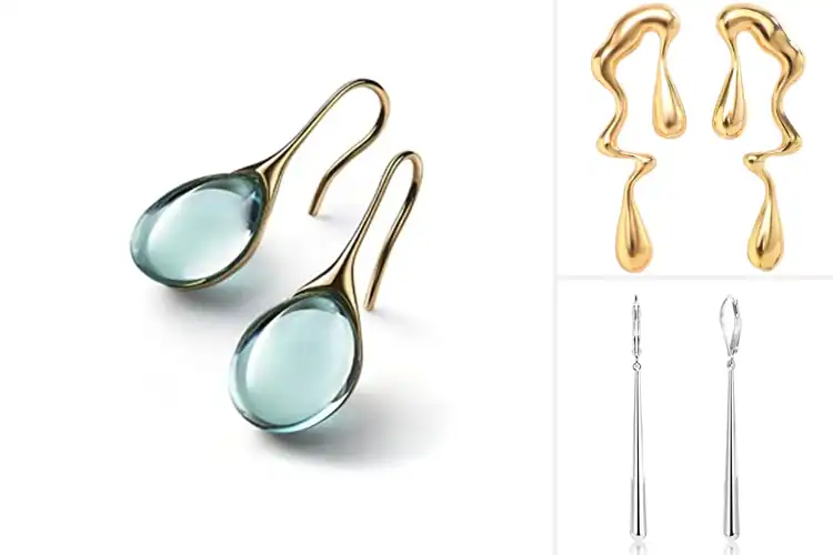 Detailed view of Best Waterdrop Earrings